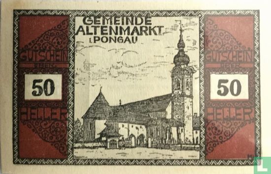 Altenmarkt im Pongau 50 Heller 1920 - Image 1