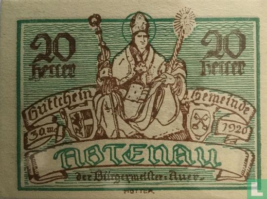 Abtenau 20 Heller 1920 - Afbeelding 1