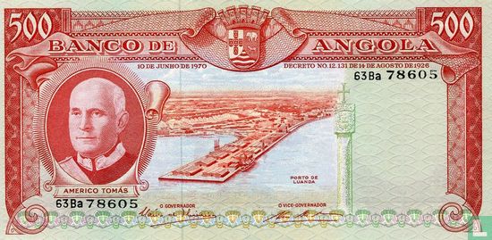 Angola 500 Escudos 1970 - Image 1
