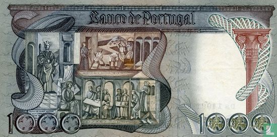 Portugal 1000 Escudos 1967 - Bild 2