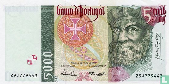 Portugal 5000 escudos 1998 - Image 1