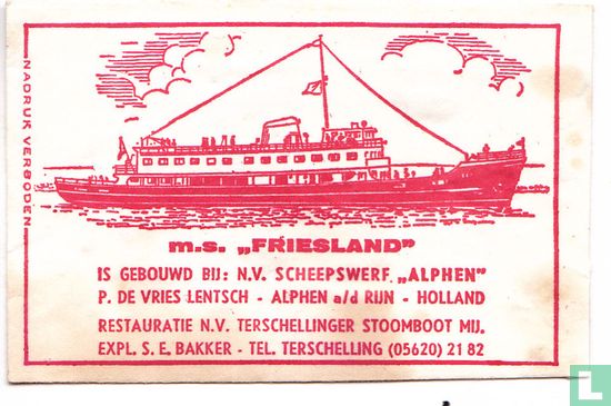 M.S. "Friesland"   - Image 1