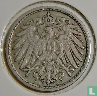 Empire allemand 5 pfennig 1908 (A) - Image 2