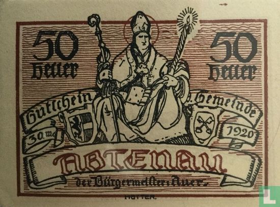 Abtenau 50 Heller 1920 - Afbeelding 1