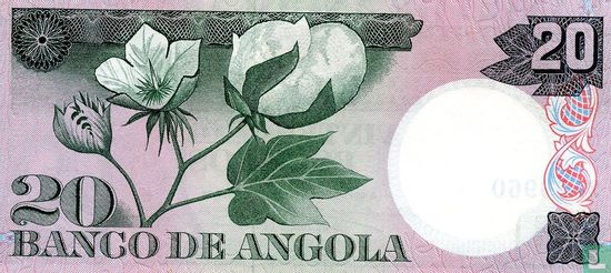 Angola 20 Escudos 1973 - Image 2