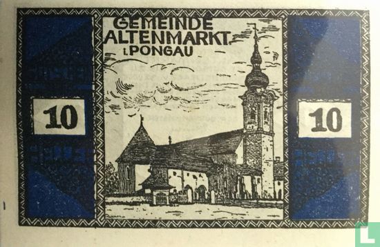 Altenmarkt im Pongau 10 Heller 1920 - Afbeelding 1