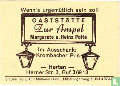Gaststätte Zur Ampel - Margarete u. Heinz Polte