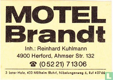 Motel Brandt - Reinhard Kuhlmann