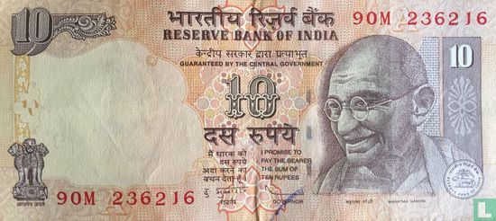 India 10 Rupees 2010 (A) - Afbeelding 1
