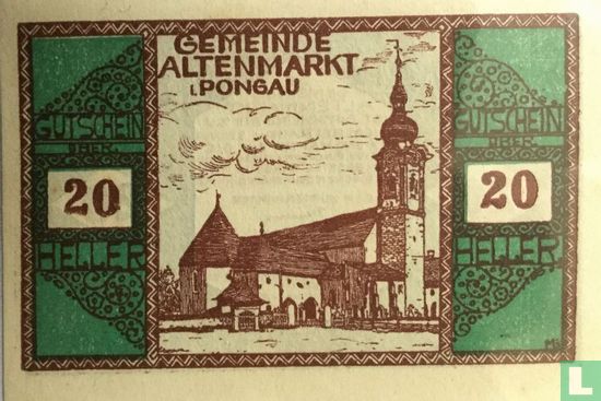 Altenmarkt im Pongau 20 Heller 1920 - Image 1