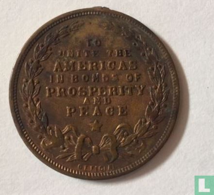 USA  Pan American Exposition Medal (people)  1901 - Afbeelding 2
