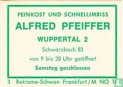 Feinkost und Schnellimbiss Alfred Pfeiffer