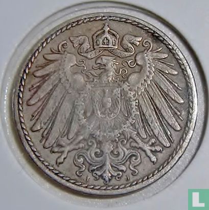 German Empire 5 pfennig 1915 (J - copper-nickel) - Image 2