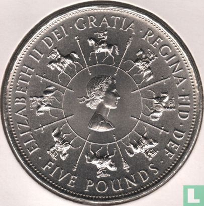 Verenigd Koninkrijk 5 pounds 1993 "40th anniversary Coronation of Queen Elizabeth II" - Afbeelding 2