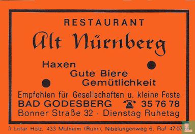 Restaurant Alt Nürnberg