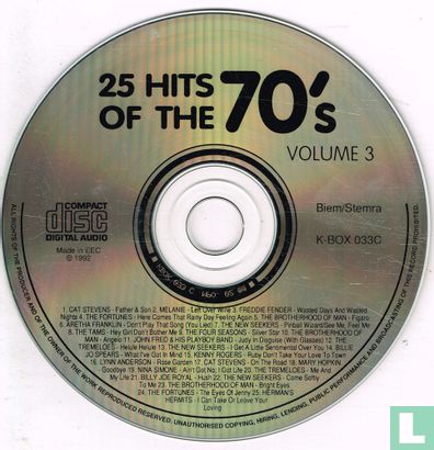 25 Hits of the 70's Volume 3 - Afbeelding 3