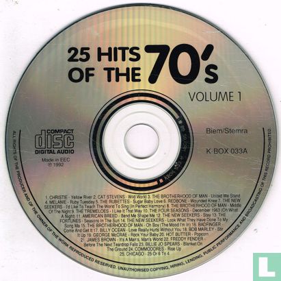 25 Hits of the 70's Volume 1 - Afbeelding 3