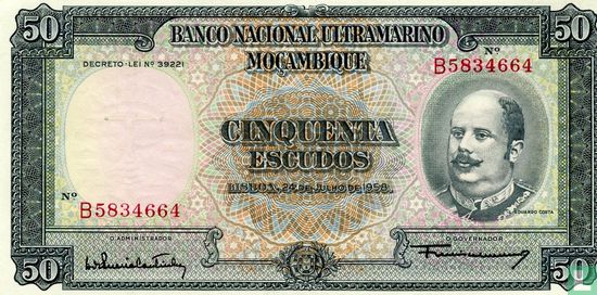 Mozambique 50 escudos 1958 - Image 1