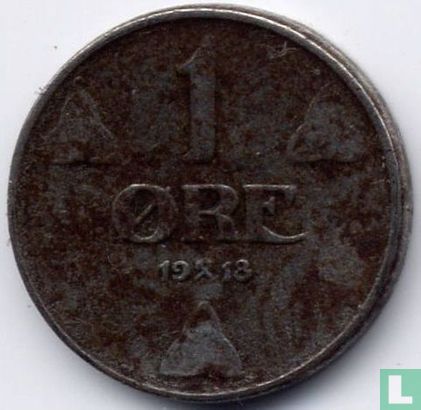 Norwegen 1 Øre 1918 - Bild 1