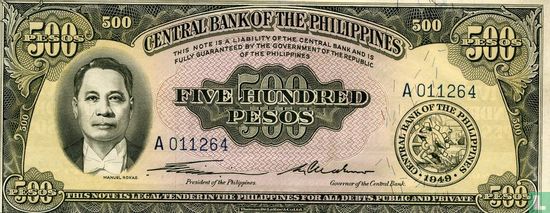 Philippines 500 Pesos 1949 - Image 1