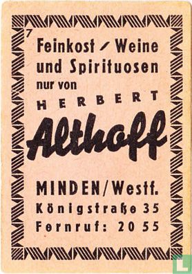 Herbert Althoff - Feinkost