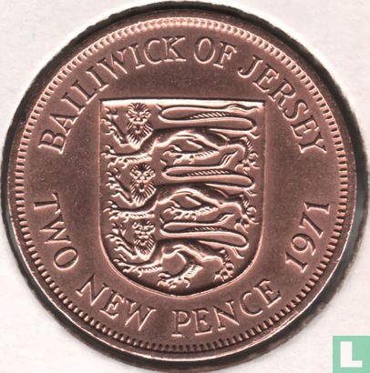 Jersey 2 new pence 1971 - Afbeelding 1
