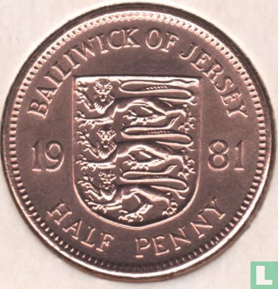 Jersey ½ penny 1981 - Afbeelding 1