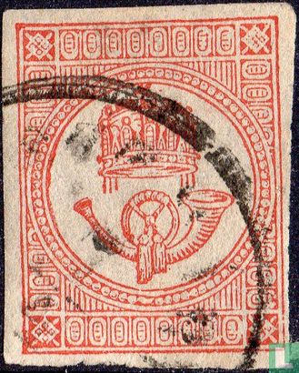 Couronne de Saint-Étienne et cor postal