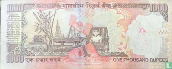 India 1000 Rupees 2010 (K) - Afbeelding 2