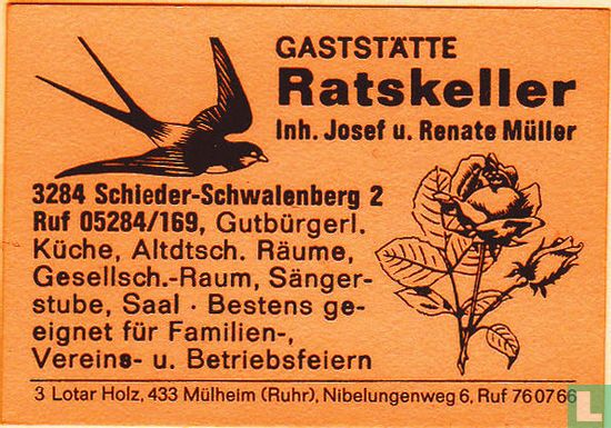 Ratskeller - Josef u. Renate Müller