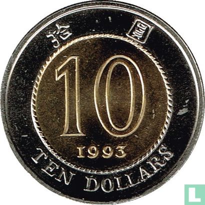 Hong Kong 10 dollars 1993 - Image 1