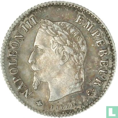 France 20 centimes 1867 (A) - Image 2