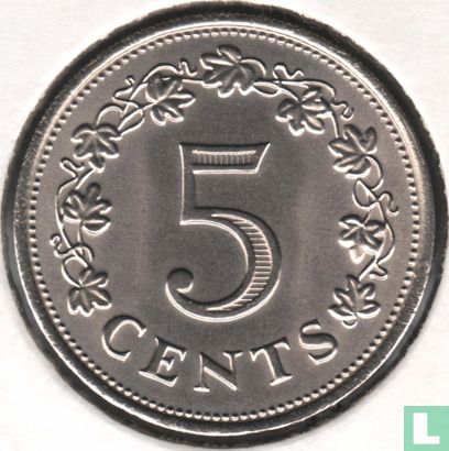 Malta 5 cents 1972 - Afbeelding 2