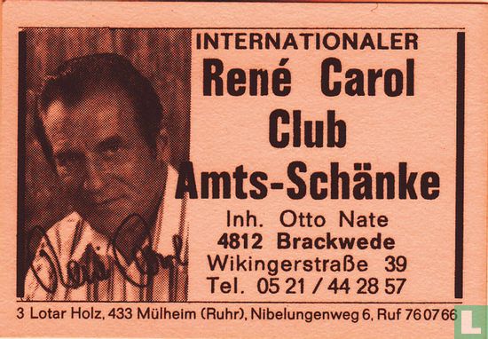 René Carol Club Amts-Schänke - Otto Nate