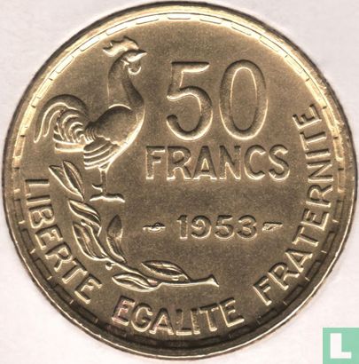 Frankrijk 50 francs 1953 (zonder B) - Afbeelding 1