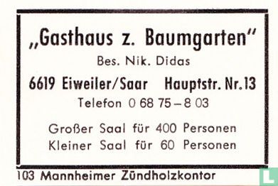 "Gasthaus z. Baumgarten" - Nik. Didas
