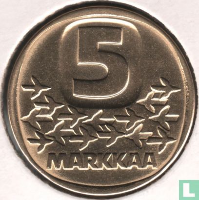 Finland 5 markkaa 1986 - Afbeelding 2