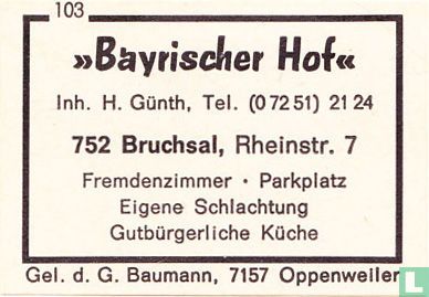 "Bayrischer Hof" - H. Günth