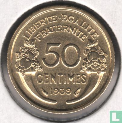 Frankrijk 50 centimes 1939 (zonder B) - Afbeelding 1
