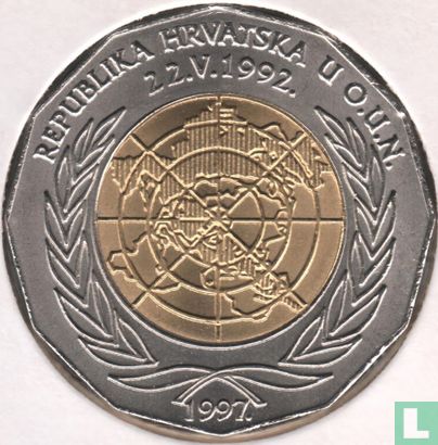 Kroatien 25 Kuna 1997 "5 Years U.N. Membership" - Bild 1