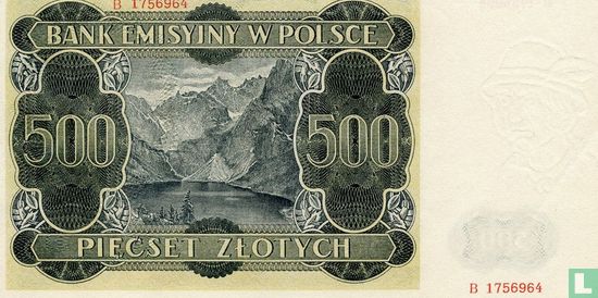 Polen 500 Zlotych 1940 - Bild 2