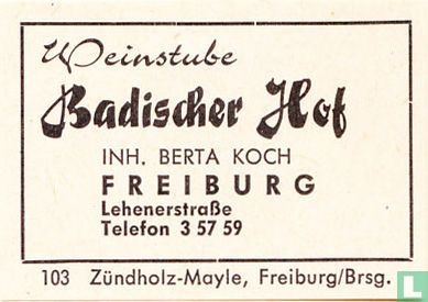 Badischer Hof - Berta Koch