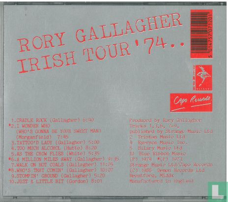 Irish Tour '74.. - Image 2