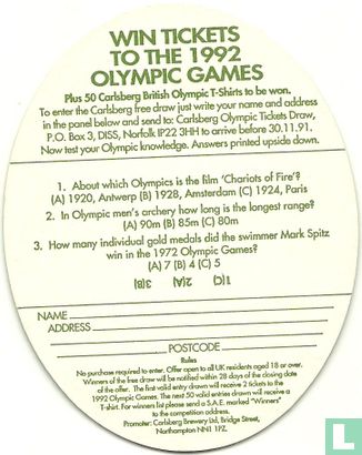 Win tickets to the 1992 olympic games - Afbeelding 2