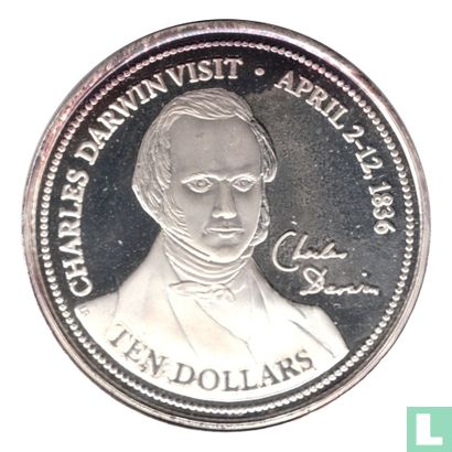 Cocos (Keeling) Islands 10 Dollars 2003 (Silver - Not Dated) - Afbeelding 2