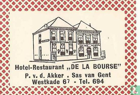 Hotel-Restaurant "De La Bourse"