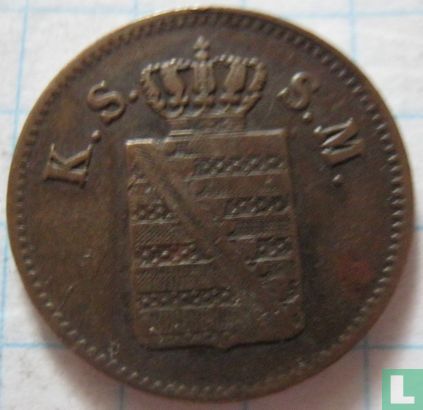 Saxony-Albertine 1 pfennig 1856 - Image 2