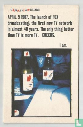 APRiL 5 1987. The launch of FOX broadcasting