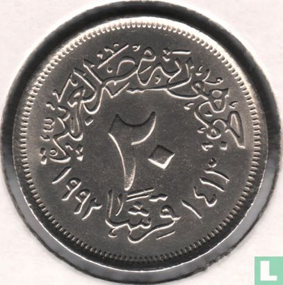Égypte 20 piastres 1992 (AH1413) - Image 1