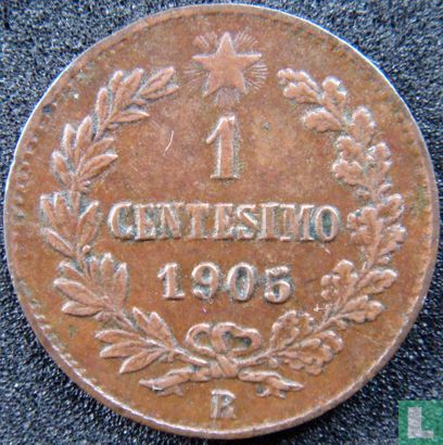 Italië 1 Centesimo 1905 (Lage 5 en afstand) - Afbeelding 1